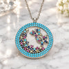 Sterling Silver Pendant Necklace, Butterfly Design, with Aqua Blue Cubic Zirconia and Multicolor Micro Pave, Polished, Rhodium Finish, 04.336.0219.1.16 (01 MM Thickness, 16 Inches Length)