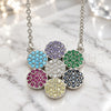 Sterling Silver Pendant Necklace, with Multicolor Cubic Zirconia, Polished, Rhodium Finish, 04.336.0223.16 (02 MM Thickness, 16 Inches Length)