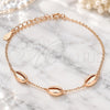 Sterling Silver Fancy Bracelet, Polished, Rose Gold Finish, 03.332.0001.1.07 (01 MM Thickness, 7 Inches Length)