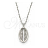 Sterling Silver Pendant Necklace, Polished, Rhodium Finish, 04.332.0001.16 (01 MM Thickness, 16 Inches Length)
