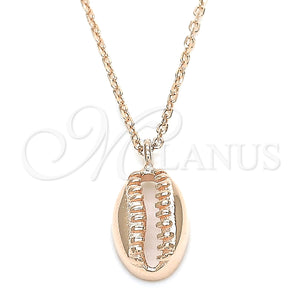 Sterling Silver Necklace — Pendant Necklace Polished Rose 04. 01 MM Thickness — main product view — SKU 131029 | Plata 925 collar — Pendant Necklace pulido Rose 04. 01 MM Thickness — SKU 131029
