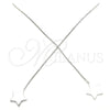 Sterling Silver Threader Earring, Star Design, Polished, Rhodium Finish, 02.332.0081