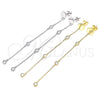 Sterling Silver Long Earring, with White Cubic Zirconia, Polished, Golden Finish, 02.186.0199.1