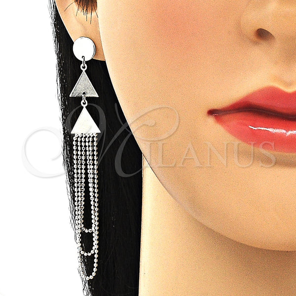 Sterling Silver Ring — Long Earring Polished 02. — alternate product view — SKU 131063 | Plata 925 anillo — Long Earring pulido 02. — SKU 131063