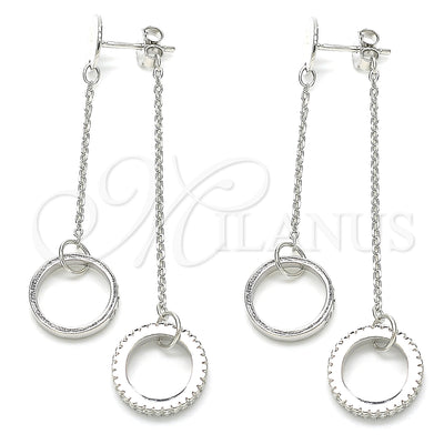 Sterling Silver Love Earrings 02.186.0204 for wholesale, main product view