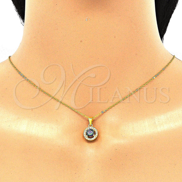 Sterling Silver Ring — Earring and Pendant Adult Set with Vitrail Medium — alternate product view — SKU 131080 | Plata 925 anillo — Earring and Pendant Adult Set with Vitrail Medium — SKU 131080
