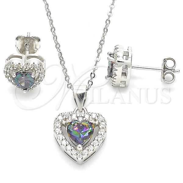 Sterling Silver Ring — Earring and Pendant Adult Set Heart Design with — main product view — SKU 131085 | Plata 925 anillo — Earring and Pendant Adult Set corazón diseño with — SKU 131085