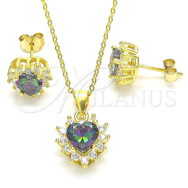 Sterling Silver Ring — Earring and Pendant Adult Set Heart Design with — main product view — SKU 131088 | Plata 925 anillo — Earring and Pendant Adult Set corazón diseño with — SKU 131088