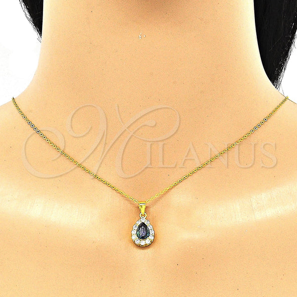 Sterling Silver Ring — Earring and Pendant Adult Set Teardrop Design with — alternate product view — SKU 131092 | Plata 925 anillo — Earring and Pendant Adult Set Teardrop diseño with — SKU 131092
