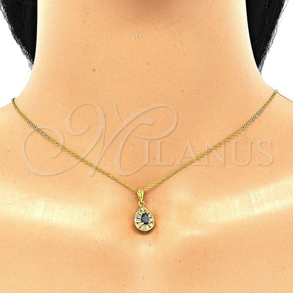 Sterling Silver Ring — Earring and Pendant Adult Set Teardrop Design with — alternate product view — SKU 131094 | Plata 925 anillo — Earring and Pendant Adult Set Teardrop diseño with — SKU 131094