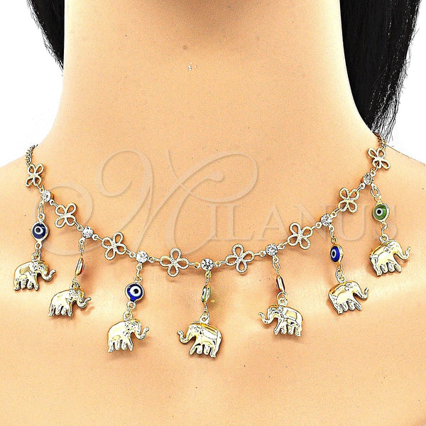 Gold Filled Ring — Necklace Bracelet and Earring Evil Eye and Elephant — alternate product view — SKU 131139 | Oro Laminado anillo — Necklace Bracelet and Earring Evil Eye and Elephant — SKU 131139