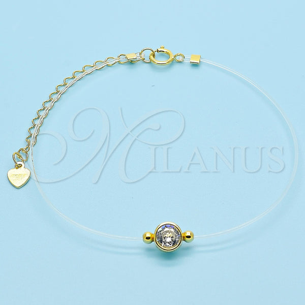 Sterling Silver Bracelet — Fancy Bracelet with White Cubic Zirconia Polished 03. — main product view — SKU 131165 | Plata 925 brazalete — elegante Bracelet with blanco Cubic Zirconia pulido 03. — SKU 131165