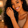 Sterling Silver Fancy Bracelet, with Ivory Pearl, Polished, Rhodium Finish, 03.369.0014.07 (01 MM Thickness, 7 Inches Length)