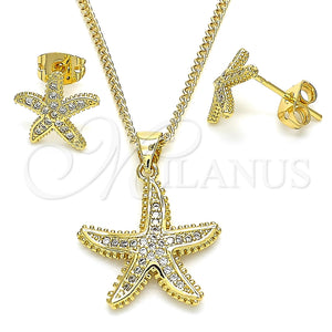 Gold Filled Ring — Earring and Pendant Adult Set Star Design with — main product view — SKU 131225 | Oro Laminado anillo — Earring and Pendant Adult Set estrella diseño with — SKU 131225