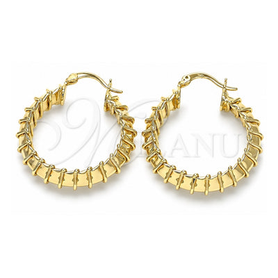 Oro Laminado Medium Hoop, Gold Filled Style Polished, Golden Finish, 02.170.0300.30