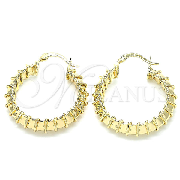 Gold Filled Hoop Earrings — Medium Hoop Polished 02. — main product view — SKU 131309 | Oro Laminado aretes de aro — Medium Hoop pulido 02. — SKU 131309