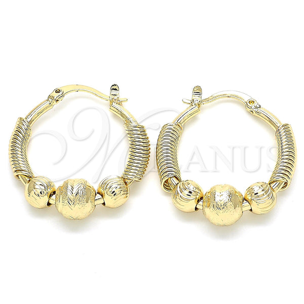 Gold Filled Hoop Earrings — Small Hoop Diamond Cutting 02. — main product view — SKU 131333 | Oro Laminado aretes de aro — Small Hoop Diamond Cutting 02. — SKU 131333