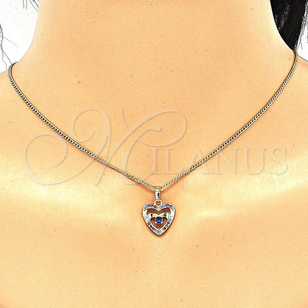Gold Filled Ring — Earring and Pendant Adult Set Heart Design with — alternate product view — SKU 131362 | Oro Laminado anillo — Earring and Pendant Adult Set corazón diseño with — SKU 131362