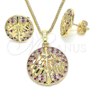 Gold Filled Ring — Earring and Pendant Adult Set Tree Design with — main product view — SKU 131384 | Oro Laminado anillo — Earring and Pendant Adult Set Tree diseño with — SKU 131384