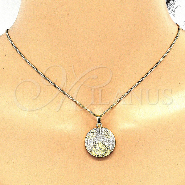 Gold Filled Ring — Earring and Pendant Adult Set with White Cubic — alternate product view — SKU 131403 | Oro Laminado anillo — Earring and Pendant Adult Set with blanco Cubic — SKU 131403