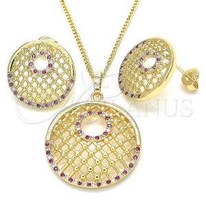 Gold Filled Ring — Earring and Pendant Adult Set with Ruby and — main product view — SKU 131411 | Oro Laminado anillo — Earring and Pendant Adult Set with Ruby and — SKU 131411
