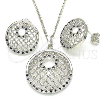 Juego de Aretes y Dije 10.233.0037.5 de Oro Laminado por Mayoreo, vista principal del producto