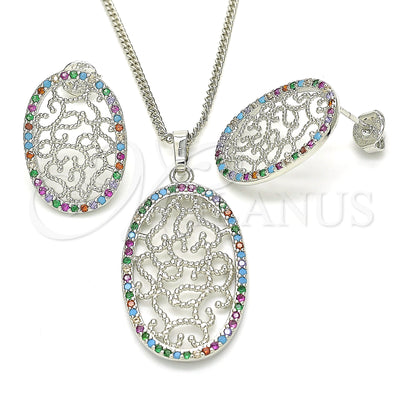 White Gold Filled Earring and Pendant Set 10.233.0038.4 for wholesale, main product view