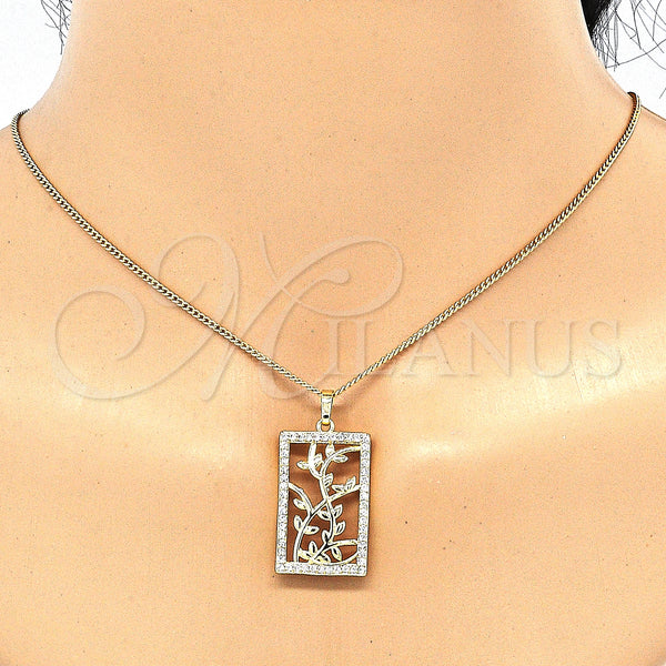 Gold Filled Ring — Earring and Pendant Adult Set Leaf Design with — alternate product view — SKU 131471 | Oro Laminado anillo — Earring and Pendant Adult Set Leaf diseño with — SKU 131471
