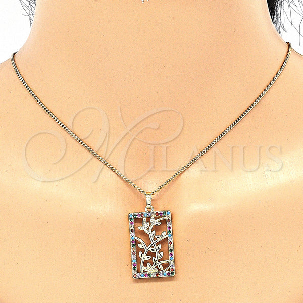 Gold Filled Ring — Earring and Pendant Adult Set Leaf Design with — alternate product view — SKU 131472 | Oro Laminado anillo — Earring and Pendant Adult Set Leaf diseño with — SKU 131472