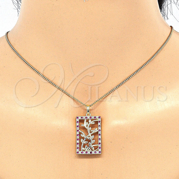 Gold Filled Ring — Earring and Pendant Adult Set Leaf Design with — alternate product view — SKU 131474 | Oro Laminado anillo — Earring and Pendant Adult Set Leaf diseño with — SKU 131474