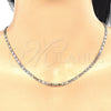 Oro Laminado Basic Necklace, Gold Filled Style Mariner Design, Polished, Tricolor, 04.65.0204.24 (03 MM Thickness, 24 Inches Length)