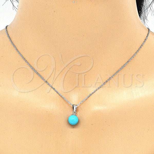 Sterling Silver Ring — Earring and Pendant Adult Set Ball Design Polished — alternate product view — SKU 131491 | Plata 925 anillo — Earring and Pendant Adult Set Ball diseño pulido — SKU 131491