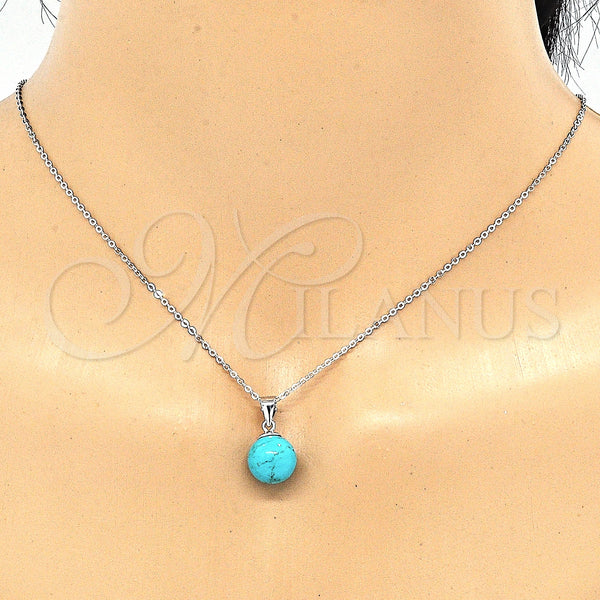 Sterling Silver Ring — Earring and Pendant Adult Set Ball Design Polished — alternate product view — SKU 131492 | Plata 925 anillo — Earring and Pendant Adult Set Ball diseño pulido — SKU 131492