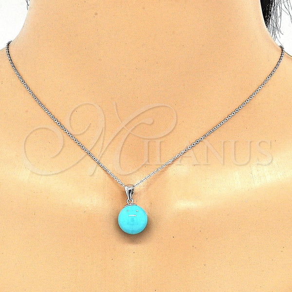Sterling Silver Ring — Earring and Pendant Adult Set Ball Design Polished — alternate product view — SKU 131493 | Plata 925 anillo — Earring and Pendant Adult Set Ball diseño pulido — SKU 131493