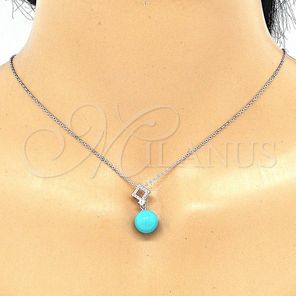 Sterling Silver Ring — Earring and Pendant Adult Set Ball Design with — alternate product view — SKU 131497 | Plata 925 anillo — Earring and Pendant Adult Set Ball diseño with — SKU 131497