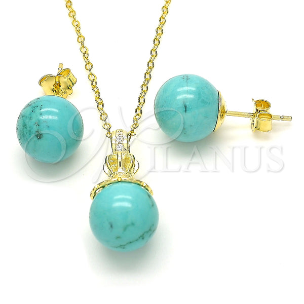 Sterling Silver Ring — Earring and Pendant Adult Set Crown and Ball — main product view — SKU 131508 | Plata 925 anillo — Earring and Pendant Adult Set Crown and Ball — SKU 131508