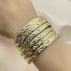 Gold Plated Dozen Bangle, Diamond Cutting Finish, Golden Finish, 03.08.0142.05 (04 MM Thickness, One size fits all)