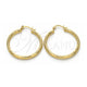 Argolla Mediana 02.213.0159.40 Oro Laminado, Diamantado, Tono Dorado