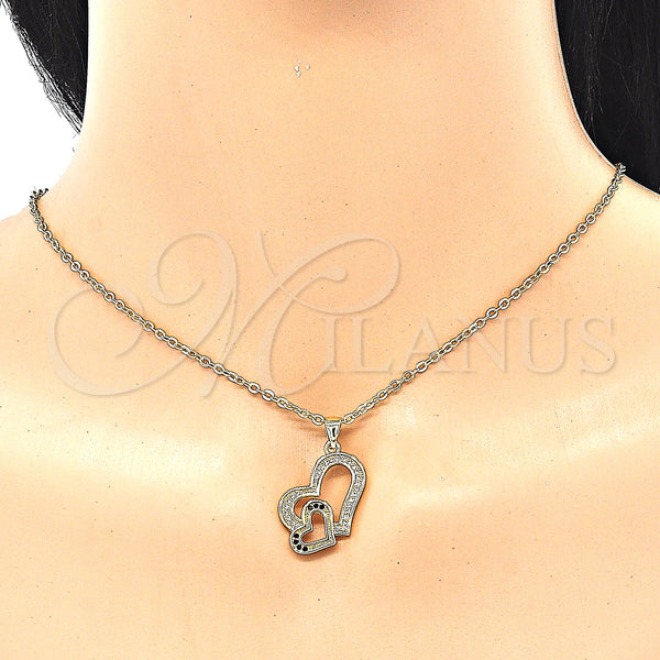Gold Filled Ring — Earring and Pendant Adult Set Heart Design with — alternate product view — SKU 131772 | Oro Laminado anillo — Earring and Pendant Adult Set corazón diseño with — SKU 131772