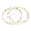 Oro Laminado Large Hoop, Gold Filled Style Diamond Cutting Finish, Golden Finish, 02.170.0307.50