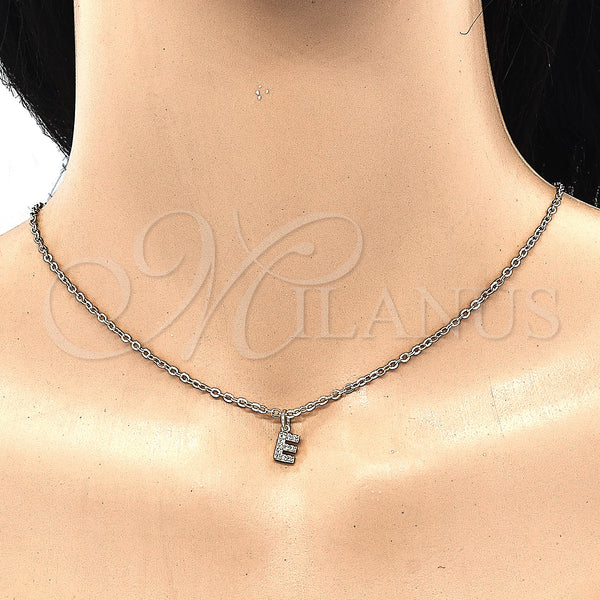 Gold Filled Pendant — Fancy Pendant Initials Design with White Cubic Zirconia — alternate product view — SKU 131810 | Oro Laminado dije — elegante Pendant Initials diseño with blanco Cubic Zirconia — SKU 131810