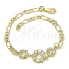 Dorado Oro Laminado Pulsera, vista 4 de la galería del producto por Mayoreo, vista adicional 4 del producto