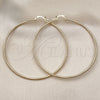Oro Laminado Extra Large Hoop, Gold Filled Style Diamond Cutting Finish, Golden Finish, 02.168.0036.70