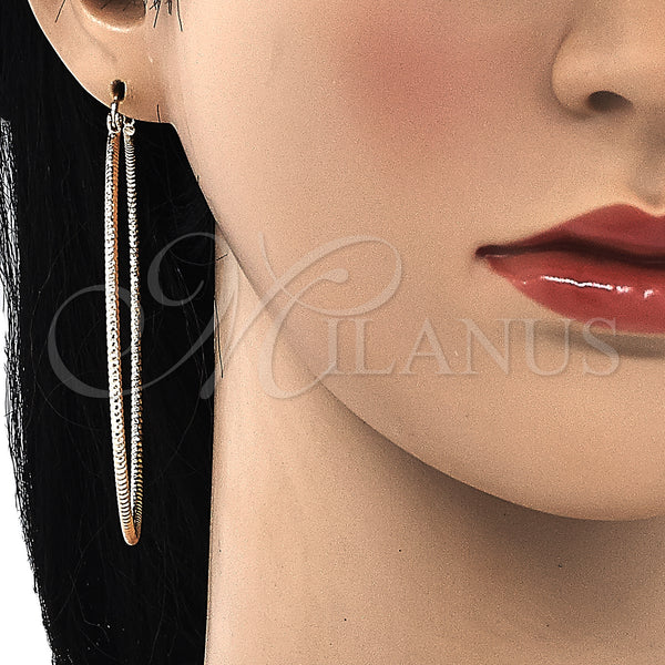 Gold Filled Hoop Earrings — Extra Large Hoop Diamond Cutting 02. — alternate product view — SKU 131882 | Oro Laminado aretes de aro — Extra Large Hoop Diamond Cutting 02. — SKU 131882