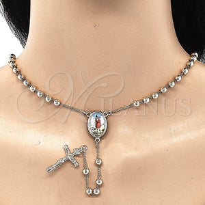 Gold Filled Jewelry — Medium Rosary San Lazaro and Crucifix Design Polished — alternate product view — SKU 131891 | Oro Laminado joyería — Medium Rosary San Lazaro and Crucifix diseño pulido — SKU 131891