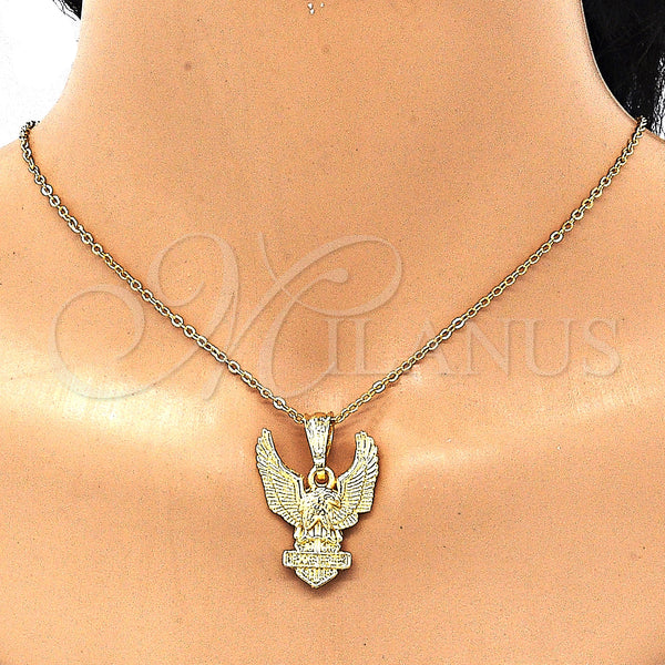 Gold Filled Pendant — Fancy Pendant Eagle Design Polished 05. — alternate product view — SKU 131950 | Oro Laminado dije — elegante Pendant Eagle diseño pulido 05. — SKU 131950