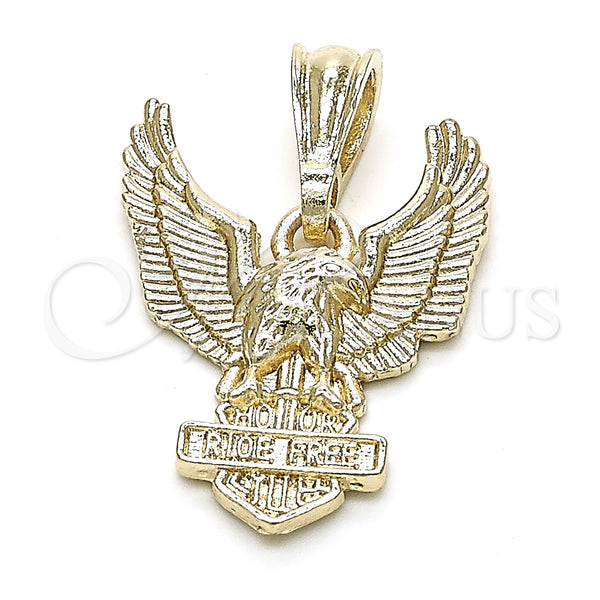 Gold Filled Pendant — Fancy Pendant Eagle Design Polished 05. — main product view — SKU 131950 | Oro Laminado dije — elegante Pendant Eagle diseño pulido 05. — SKU 131950