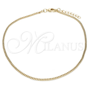Gold Filled Anklet — Basic Anklet Miami Cuban Design Polished 04. 02 — main product view — SKU 132066 | Oro Laminado tobillera — básico Anklet Miami Cuban diseño pulido 04. 02 — SKU 132066