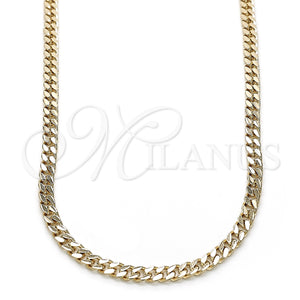 Gold Filled Necklace — Basic Necklace Miami Cuban Design Polished 04. 04 — main product view — SKU 132071 | Oro Laminado collar — básico Necklace Miami Cuban diseño pulido 04. 04 — SKU 132071