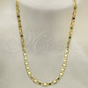 Oro Laminado Basic Necklace, Gold Filled Style Polished, Golden Finish, 04.213.0170.22 (04 MM Thickness, 22 Inches Length)